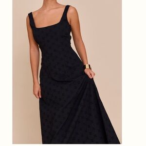 Pretty Little Thing Broderie Corset Midaxi Dress